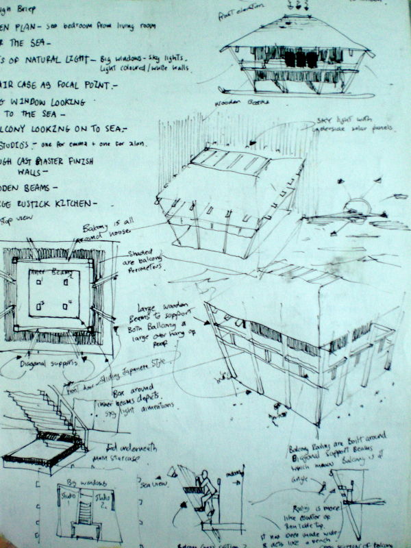 sketches for house
